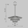 Подвесной светильник MAYTONI COSTA MOD394PL-01BS