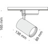 Трековый светильник MAYTONI VUORO TR003-1-17W3K-W